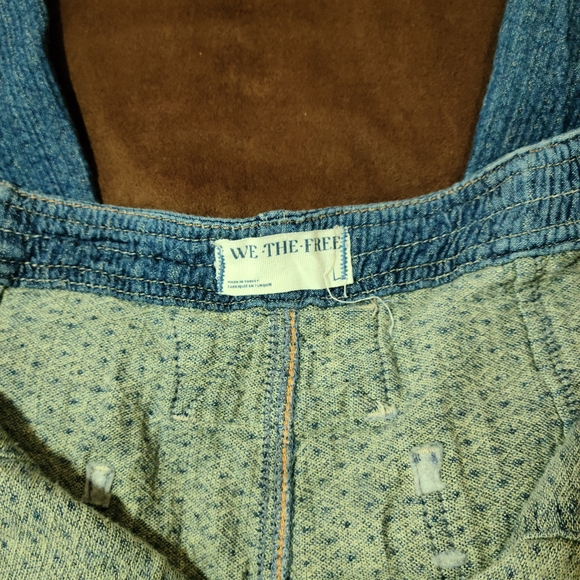 We The Free Quilted Loose Jeans Midnight Voyage - Picture 7 of 8